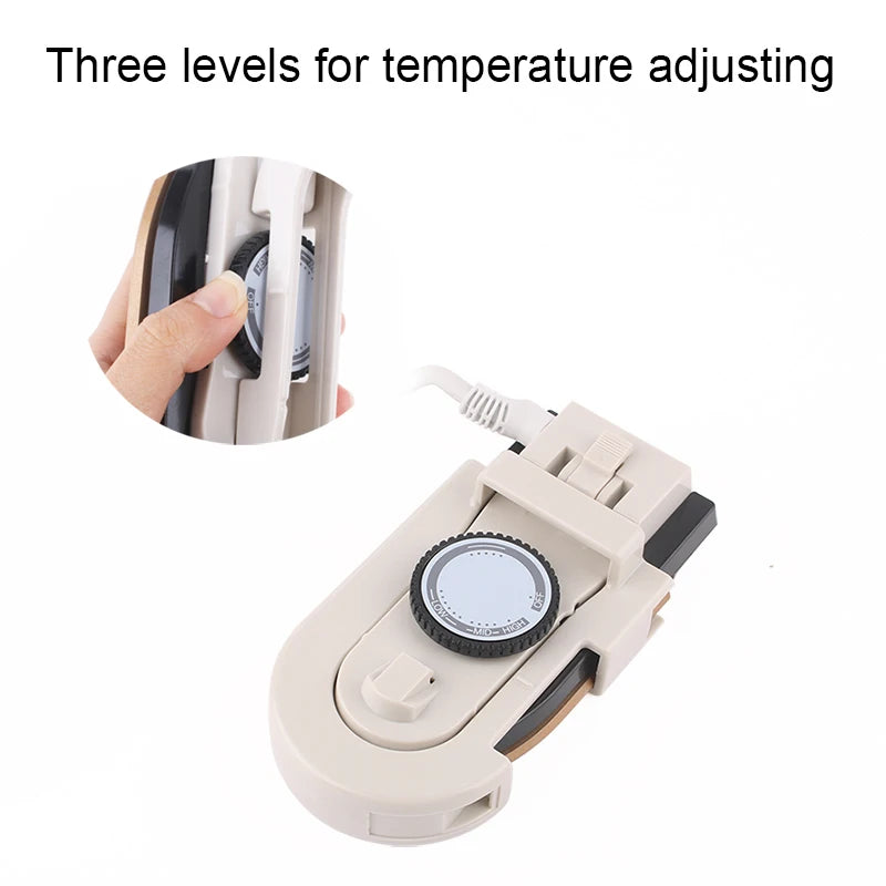Portable Mini Foldable Heat Press Ironing Machine 3 Gears Temperature Adjustable Household Travel Folding Electric Iron